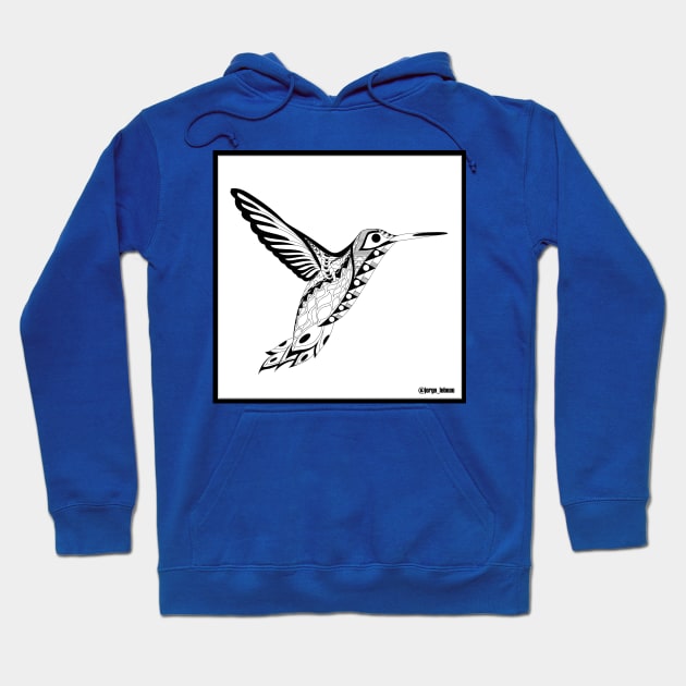 boho hummingbird colibri ecopop Hoodie by jorge_lebeau